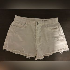 Blank NYC White Denim Wedge Short